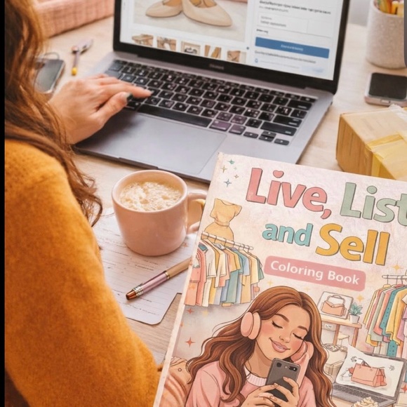 Live , List and Sell Adult and Teen Coloring Book for Resellers - Picture 2 of 12